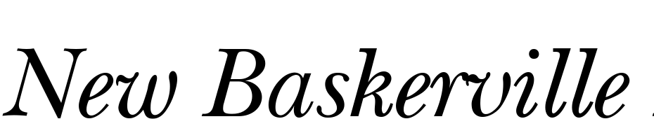 New Baskerville Italic Yazı tipi ücretsiz indir